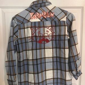 Turning Red Flannel Disney Boys Size 7/8 Disney Park Disney World